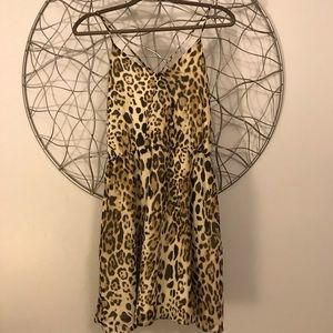 Fun & flirty leopard cocktail dress